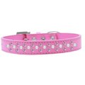 Unconditional Love Sprinkles Pearl & Light Pink Crystals Dog CollarBright Pink Size 18 UN812442